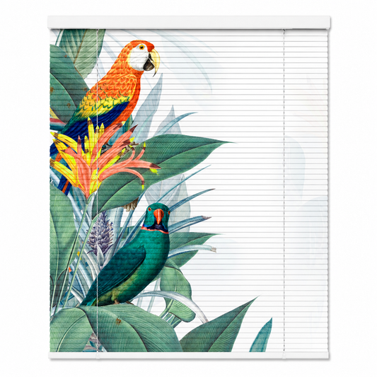 Tropical Parrot Printed Blinds