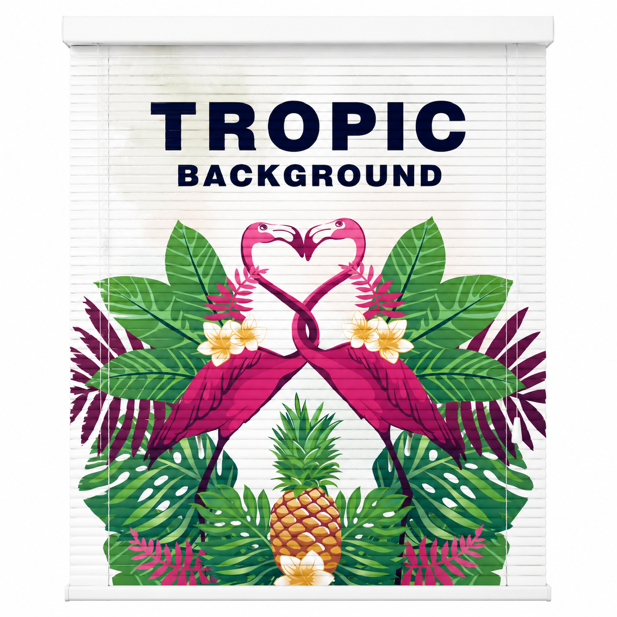 Tropical Flamingo Printed Blinds