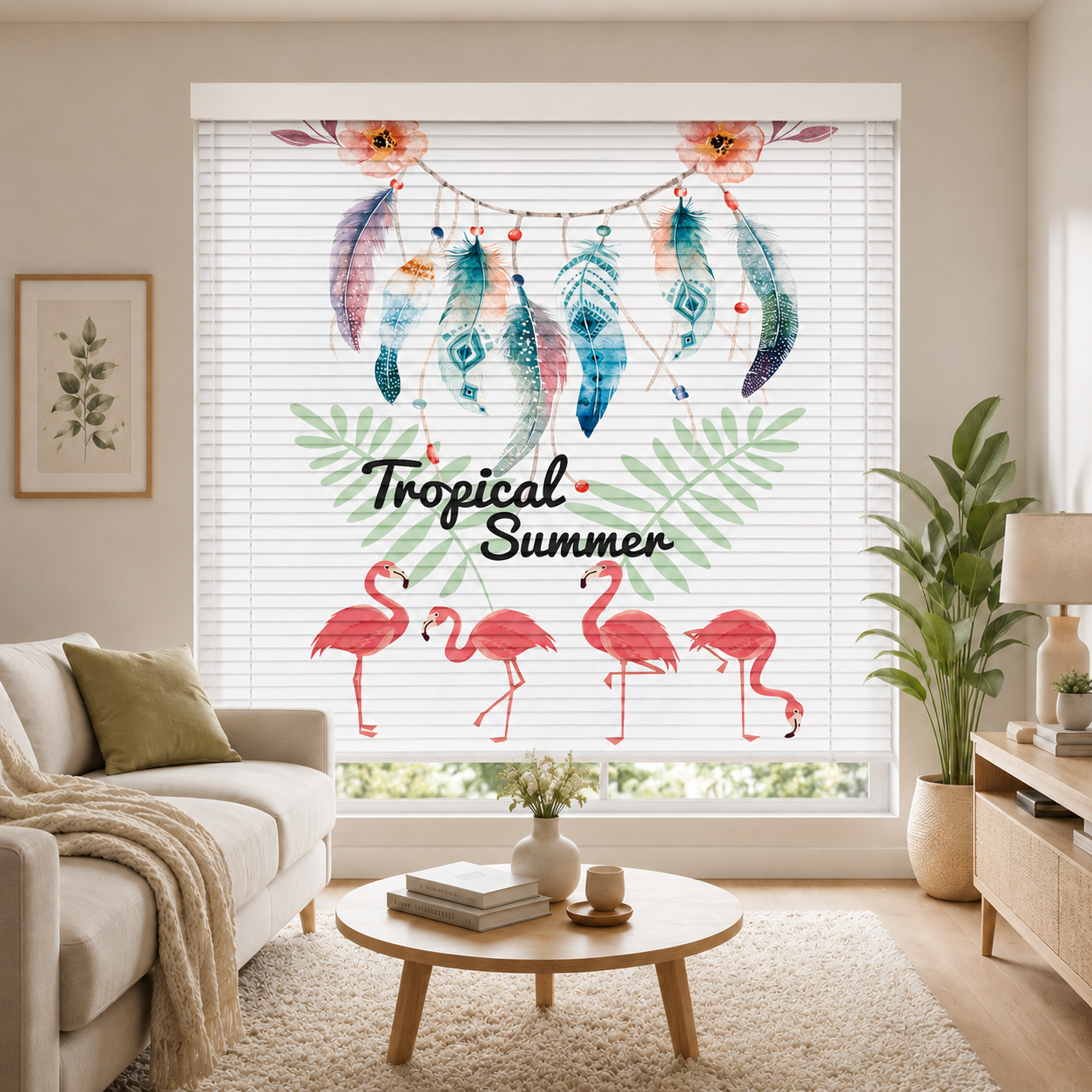 Tropical Summer Printed Blinds